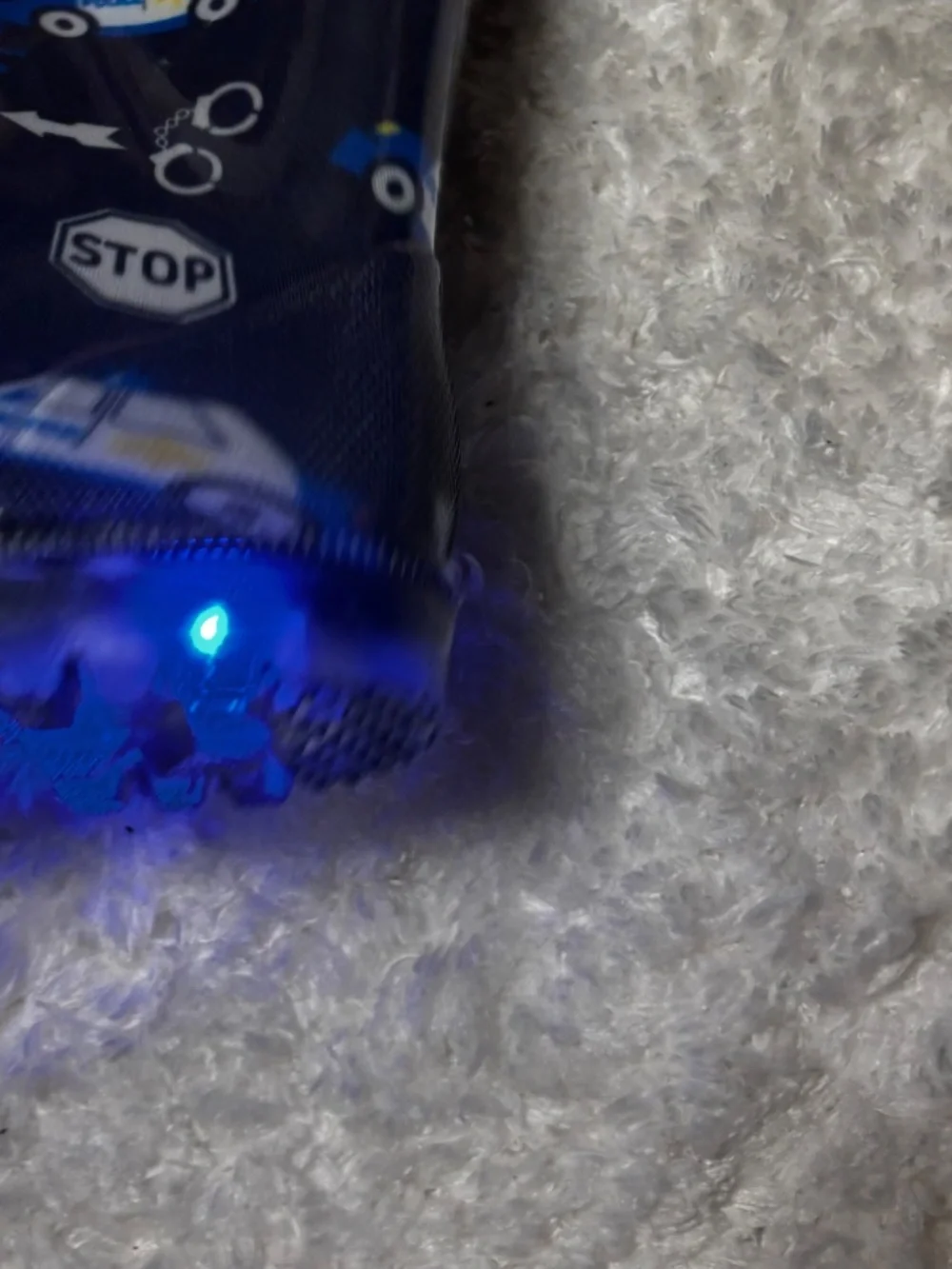 FunsPread Kids Light Up Rain-boots with Handles Toddler Sz 6
